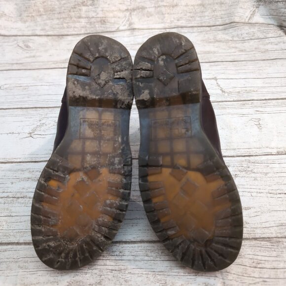 Dr. Martens Leonore Fur-Lined Chelsea Boots Brown Leather – Women’s 7 - Picture 8 of 9